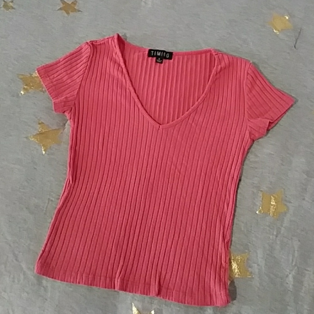 Crop vneck
